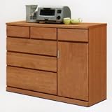 キッチンカウンター 完成品 幅120cm 木製 北欧風 ナチュラル