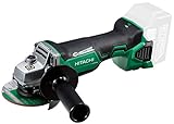 HiKOKI(旧日立工機) 18V コードレスディスクグラインダ 充電式 ブレーキ付き 砥石径100mm パドルスイッチ 蓄電池、充電器、ケース別売り 本体のみ G18DBBAL(NN)(L)