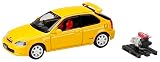 ホビージャパン(HobbyJAPAN) 1/64 ホンダシビック TYPE R (EK9) 1997 エンジンディスプレイモデル付 サンライトイエロー