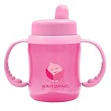 green sprouts Non-Spill Sippy Cup, Pink, 6 Ounce by green sprouts [並行輸入品]