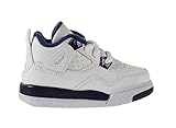 ジョーダン4レトロLS BT " Columbia "ベビー幼児靴ホワイト/ Legend blue-midnight Navy 707432 – 107 カラー: ホワイト