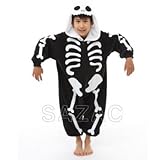 サザック フリース 着ぐるみ ガイコツ 子供用 130cm 2374H