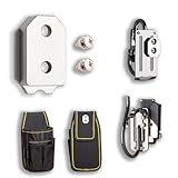 [LVORTX]ワンタッチ工具ホルダー用オス金具【ステンレス・固定式】セフティ金具 オス金具 セフ金具アダプタ お好きな工具や工具袋、などをワンタッチ化でき、DIYや自作、または改造に適しています 取付金具 セフティ金具 セフティブラケットアクセサリー (銀色 - ステンレス鋼, 1個入り)