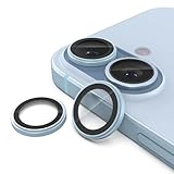 Hohotoon 対応 iPhone17 用カメラ保護フィルム ARコーティング 超高透過率 耐衝撃 宇宙航空材料 キズ防止 アイフォン17カメラフィルム アンチグレア 曇り防止 露出オーバー防止 黒縁取り カメラカバー いPhone 17 レンズカバー （ライトブルー 1セット）