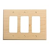 Sierra Lifestyles Traditional Switch Plate, 3 Rocker, Natural Maple by Sierra Lifestyles