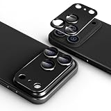 antalink 対応 iPhone 17 Pro Max カメラフィルム カメラ保護 カメラカバー アルミ合金+10H強化ガラス 全面保護 一体感 耐衝撃 高透過率 黒縁取り 露出オーバー防止 指紋防止 防水防塵 自動吸着 気泡ゼロ 対応いphone 17 Pro Max レンズカバー プロテクター【2枚入り】 (ブラック)