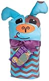 Sozo Baby-Boys Newborn Chevron Puppy Swaddle Blanket and Cap Set, Blue/Tan, One Size by Sozo [並行輸入品]