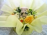 おむつケーキ　男女兼用　ナチュラル　1段 アレンジフラワータイプ　御買い得　出産祝い　人気