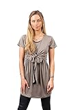 sofsy Soft-Touch Rayon Blend Tie Front Nursing & Maternity Top for Pre & Post Pregnancy Easy Access 