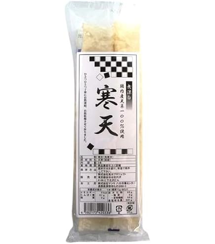 Amazon.co.jp: 味は芸術「薩摩屋本店」 信州産 角(棒)寒天 2本入