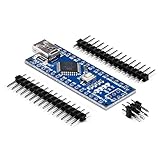 Aideepen MINI USB NANO V3.0 CH340C 大型チップ版 ハンダ付け不要のピンアウトです