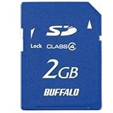 BUFFALO SDカード スタンダードモデル 2GB RSDC-S2GC4