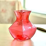 Meters シンプルで透明な赤いガラスの花瓶のリビングルームの結婚式の装飾パーソナライズされたファッションの装飾品水の花のフラワーアレンジメント