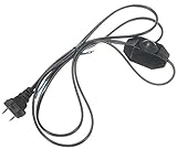 無極性AWGスイッチ調光ケーブル光変調器ランプライン調光器110V-220V (ブラック)