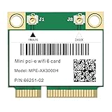 3000Mbps Wifi6ワイヤレスアダプターミニPCI-EカードMPE-AX3000H AX3000HMW Bluetooth 5.2 Wifiカード802.11ax/ac 2.4Ghz/5Ghz
