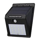 16LED高輝度 センサーライト 人感ソーラーライト ボタンスイッチ SEDETER 屋外照明/軒先/駐車場/庭先/玄関周りなど対応 太陽光発電 夜間自動点灯 壁掛け - Bloom Clover