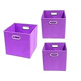 Modern Littles Color Pop Organization Bundle-3 Storage Bins, Purple by Modern Littles [並行輸入品]
