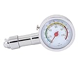 uxcell　ホワイト　車両　オートバイ　バイクのダイヤル　タイヤゲージ