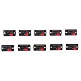 IPOTCH プッシュ　リリース　コネクタ　プレート　ステレオ　スピーカー　端子　10個　小型 軽量