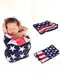 子供 赤ちゃん ブランケットおくるみ 星条旗 国旗 アメリカ 欧米 かわいい かっこいいプレゼント 出産祝い [並行輸入品]