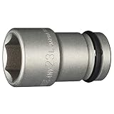 トネ(TONE) インパクト用ロングソケット 4NV-23L 差込角12.7mm(1/2") 二面幅23mm