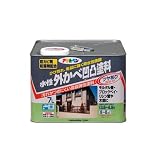 水性外かべ凹凸塗料ツヤあり アイボリー 7L 1セット/6点 【3点】