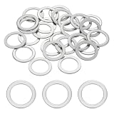 uxcell 平ワッシャー M12 平座金 304ステンレス 内径12.5 mm x 外径18 mm x 厚さ1 mm 40個入り