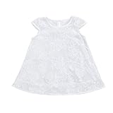 Dourabbi 子供服 女の子 春 夏 幼児 赤ちゃん かわいい 夏 ショートスリーブ サンレス レース 花 プリンセスドレス 衣装 dress for baby 蝶々結び 写真　撮影 ドレス ソリ