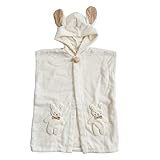 日本製　オーガニックコットン　うさぎさんのふかふかパイルのバスポンチョ　Amorosa mamma　アモローサマンマ