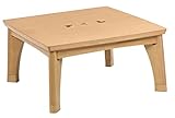 こたつ テーブル 正方形 継脚式　80×80cm　L-028　ハロゲンヒーター