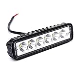 18W LED点滅ライト 作業 バー 運転灯 オフロードSUV自動車用トラックカー用 信号ランプ12V,