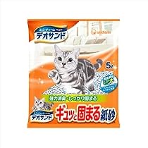 Amazon | デオサンド ギュッと固まる紙砂 5L×6袋 | ユニ・チャーム