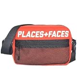 PLACES+FACES ”P+F” POUCH BAG /YEL プレイシーズフェイシーズ ポーチ バッグ ショルダーバッグ バック (オレンジ)