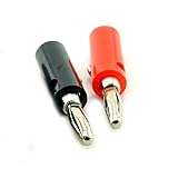 HiLetgo 20pcs バナナプラグ 4MM テストプラグ 黒10+赤10 [並行輸入品]
