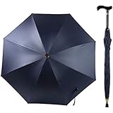 【F-SEASONS ステッキ イン 傘】 ステッキ傘 一脚杖 晴雨兼用 UVカット 遮熱効果 長傘 祖父母 プレゼント 杖 分離式 散歩 ハイキング 旅行 行列 運動会 シニア