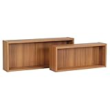 arne 壁掛け棚 ウォールラック シェルフ 大小同色2個セット 薄型 WallBoxSeven Etype 北欧