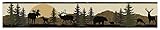 York Wallcoverings LM7946BDSMP Lake Forest Lodge Scenic Silhouette Wallpaper Memo Sample, 8-Inch x 1