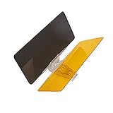 クェルサ（Crusar)車載用偏光サンガード 太陽の日差しを簡単にカット　安全サンバイザー取り付け簡単 視界を確保 昼夜 対応 2段階 ダブルカーバイザー [並行輸入品]
