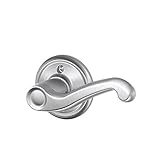 Schlage F170FLA626RH Flair Right Hand Dummy Lever, Satin Chrome [並行輸入品]
