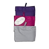 3-Pack Adult Bib - Purple, Rasberry, Light Gray by Frencie Mini Couture