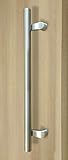 Postmountオフセット/モダンラウンドバー/ラダー/h-shape/push-pull stainless-steelドアハンドル – Brushed Satin Finish Length: 