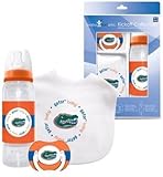Florida Gators Baby Three Piece Gift Set Feeding Bib Bottle Pacifier by Baby Fanatic