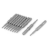 uxcell スクリュードライバービット　トルクススクリュードライバービット　T7 　マグネット　10本入り