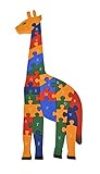 bestwoohome木製教育玩具アルファベットパズルfor Learn Letters ( Giraffe )