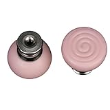 SODIAL(R)2ｘ可愛いロリポップ　ローリー引き出しプルノブ　キャビネットドアハンドル　ピンク色