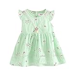 Cutelove 子供ドレス ワンピース 女の子 花柄 可愛い 夏 レース 袖なし ベビー ドレス 素敵 プリンセスドレス