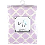 Kushies Baby Ben & Noa Play Pen Flannel Sheet, Lilac Lattice by Kushies