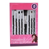 1パックの8pcプラスチックコスメティックブラシセット