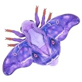 [ZHONGXIN MADE] リアルなベージュのカイコガぬいぐるみキーホルダー ソフトぬいぐるみ ユニークなギフト