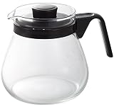 iwaki(イワキ) 耐熱ガラス コーヒーポット 1000 ブラック 1L KT7966-BK3